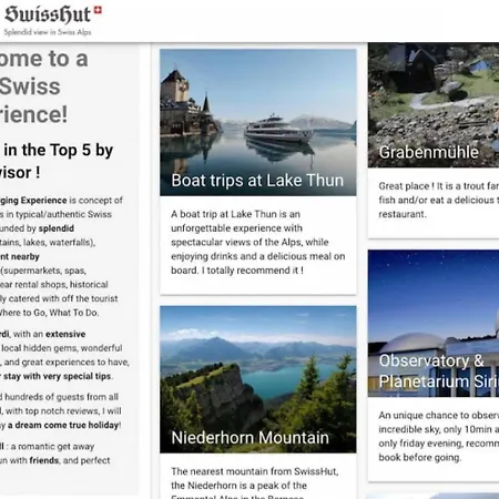 Σαλέ Swisshut Stunning Views Alps - Flora Beatenberg